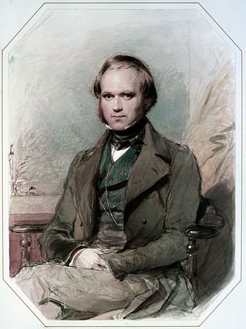 Charles Darwin as a young man, probably subseq...