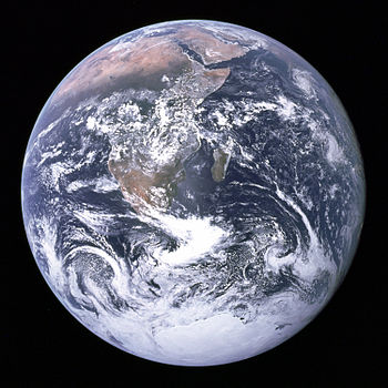 The Earth seen from Apollo 17. The Earth seen from Apollo 17.