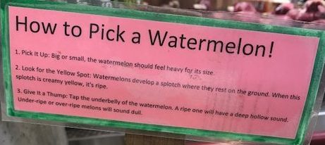 How to pick a watermelon